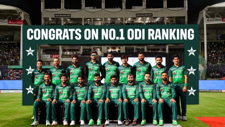 Pakistan ODI Team ranked No. 1
